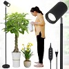 Vynxaria Adjustable Height Indoor Plant Growth Floor Lamp with 20W COB Plant Bulb and 4/8/12H Timer, Ideal for Large Plant Seedlings - 2 of 4