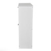 AndMakers 31 in. H x 24 in. W White Titanium Wood Shoe Storage Cabinet - 3 of 4