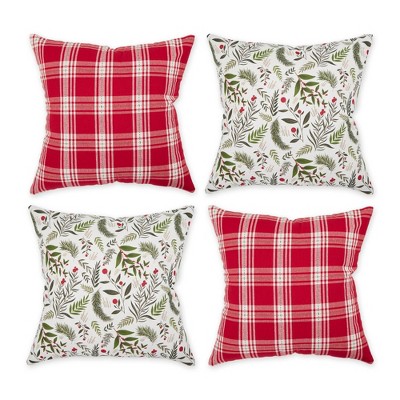 Design Imports Assorted Farmhouse Pillow Covers 18x18 Set of 4