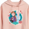 Women's - Frozen 2 - Circle Of Sisters Anna & Elsa Cropped Graphic Hoodie - 2 of 3