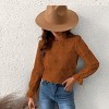 Women's Long Sleeve Embroidered Floral Eyelet Blouse Shirt - Cupshe - 4 of 4