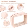 Itopfox 5-Piece Clear Waterproof Travel Organizer Set, TSA Approved Toiletry & Makeup Bags for Women & Kids, Multi-Size Design - 3 of 4
