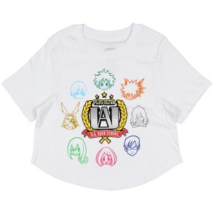 My Hero Academia Anime Women's Plus Ultra Juniors Crop Short Sleeve T-Shirt - 1 of 3