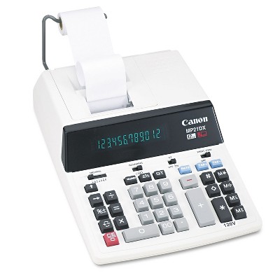 Canon MP21DX 12-Digit Ribbon Printing Calculator Black/Red Print 3.5 Lines/Sec