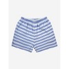 Kuromi & My Melody Characters In Heart Frame Blue And White StripedUnisex Adult Shorts - 2 of 4