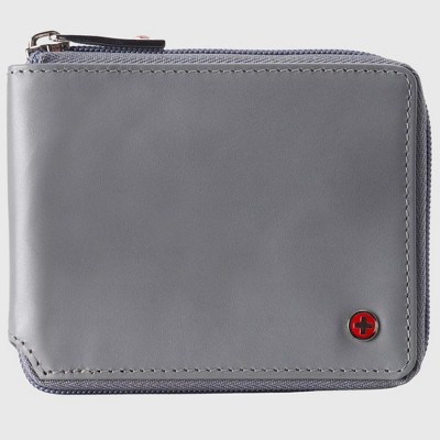 Alpine Swiss Logan Zipper Bifold Wallet For Men or Women RFID Safe Comes in a Gift Box