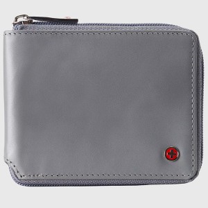 Alpine Swiss Logan Zipper Bifold Wallet For Men or Women RFID Safe Comes in a Gift Box - 1 of 4