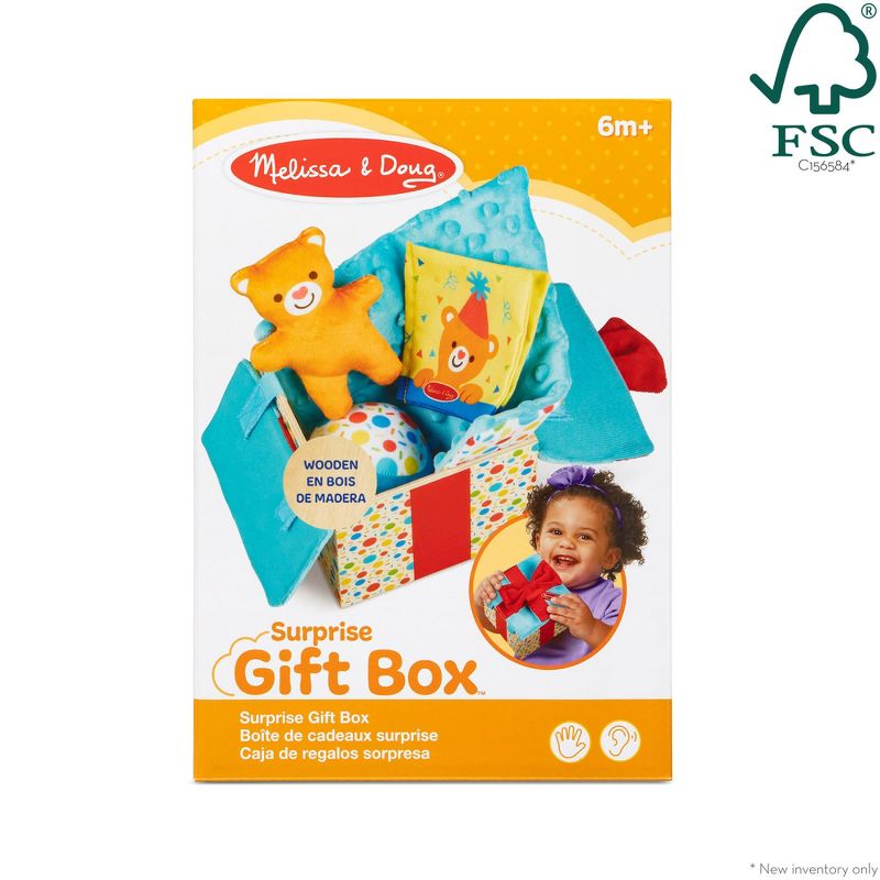 Melissa &#38; Doug Wooden Surprise Gift Box Infant Toy (5pc), 3 of 11