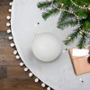 Northlight 4" Shatterproof Shiny Christmas Ball Ornament - White - 2 of 3