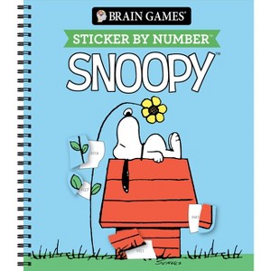 Brain Games - Sticker by Number: Snoopy - by  Publications International Ltd & New Seasons & Brain Games (Spiral Bound) - 1 of 1