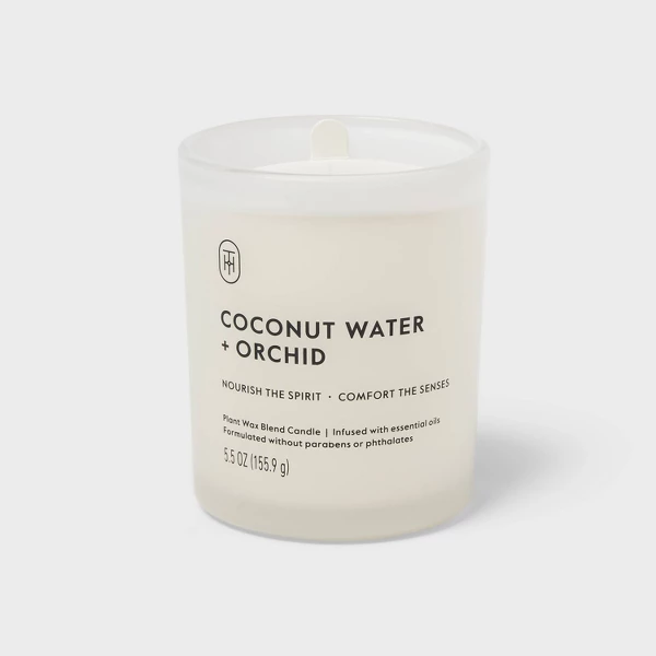 Coconut Water & Orchid Jar Candle, 5.5oz