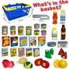 Grocery Basket Play Food Set, 32 - Piece Pretend Shopping Toy for Kitchen Accessories - 3 of 4
