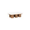 Meridian Furniture,Pavilion Cream Boucle Fabric Bench - 4 of 4