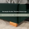 AMERLIFE Upholstered Bed, Modern Velvet Bed Frame with 61.4" Tall Gold Trim Headboard - 4 of 4