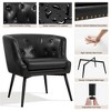 Yaheetech Set of 2 Barrel Shaped Accent Chair with Metal Legs - 4 of 4