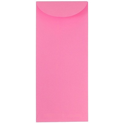 JAM Paper #14 Policy Business Colored Envelopes 5 x 11.5 Ultra Pink 25/Pack 1531830