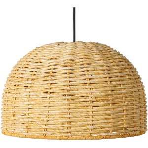 Livabliss Maser 14"L x 14"W x 9"H Cottage Beige Ceiling Lights - 1 of 4