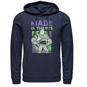 Men's Toy Story Buzz Lightyear Made in 90s Pull Over Hoodie - 1 of 3