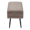CAVINAS Linen Storage Ottoman Bench with Storage Space,Upholstered Storage Ottoman,Storage Benches for Living Room,Bedroom - 3 of 4