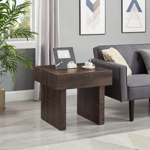 Roundhill Furniture Athens Modern Accent End Table - 1 of 4