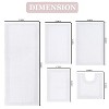 Luxury Reversible Bathroom Rugs Set, Washable Rug, Extra Soft and Absorbent bath Rug, Kitchen Mat, Non-Slip Bath Mat Set, 5 Pcs Set with Runner, White - 3 of 4
