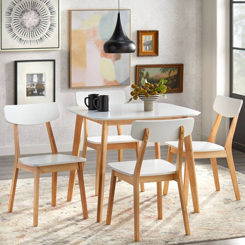 Perla Dining Table White/Natural - Buylateral, 4 of 5