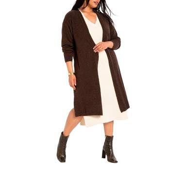ELOQUII Women's Plus Size Long Cardigan Duster