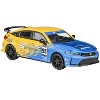2023 Honda Civic Type R FL5 #95 "Spoon Sports Livery" Blue and Yellow 1/64 Diecast Model Car by Paragon - 4 of 4