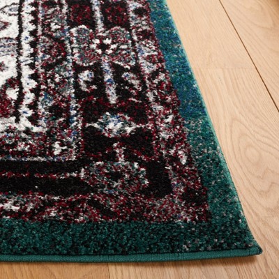 Black Geometric 8' x 10' Synthetic Easy-Care Area Rug