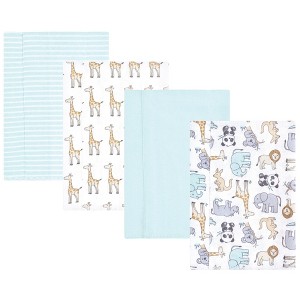 Hudson Baby Cotton Flannel Burp Cloths, Kangaroo, One Size - 1 of 4