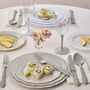 VINTAGE COLLECTION DISPOSABLE WINE GLASSES | Reusable Stemmed Wine Cups | for Upscale Wedding and Dining | Includes 6 Plastic Cups - 2 of 2