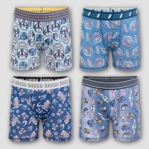 Boys' Star Wars: The Mandalorian 4pk Athletic Boxer Briefs - 6