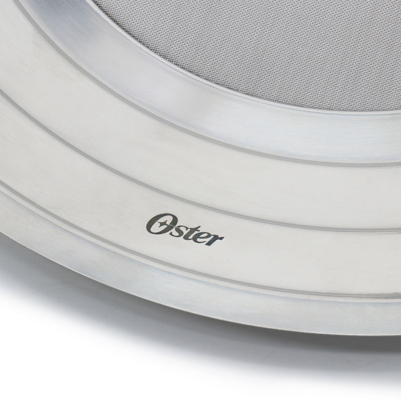 Oster Baldwyn 12 Inch Round Stainless Steel Splatter Guard with Foldable Handle, 3 of 6