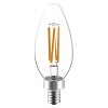GE 2pk 60W Reveal HD+ LED BC Decorative Light Bulbs: Candelabra E12 Base, Dimmable, 500 Lumens, 2700K, 13.7-Year Life - 2 of 4