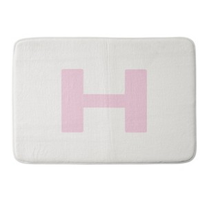 Deny Designs April Lane Art Block Monogram Memory Foam Bath Mat - 1 of 4