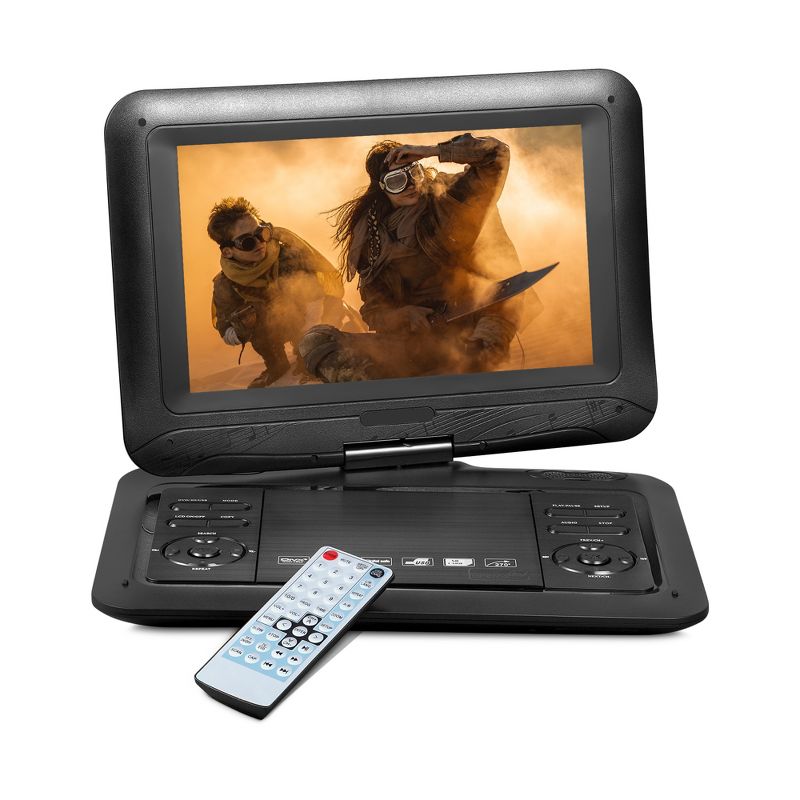HOM Portable DVD Player with 10.1-inch LCD Screen - DVD / CD Player with SD Card & USB Support, 1 of 8