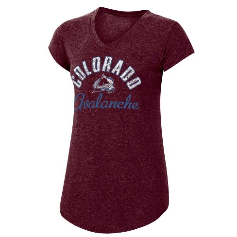 Nhl Colorado Avalanche Women S Team Pride V Neck T Shirt S Target