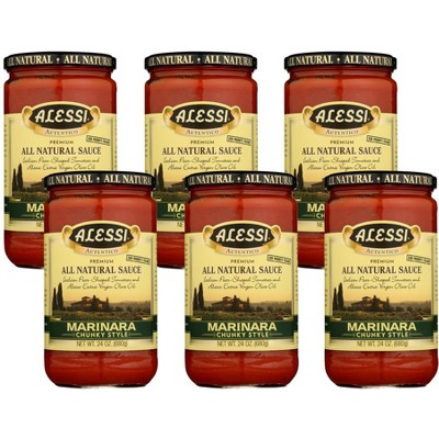 Alessi Chunky Marinara Sauce - Case of 6/24 oz