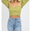 Women's TUBE TOP AND BOLERO SWEATER SET - Blue Blush - 4 of 4