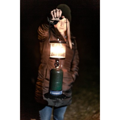 Stansport 9.75" Black Glass Double Mantle Lantern