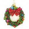 Huras Family 5.0 Inch Wreath With Presents 2024 Dated Christmas Heirloom Tree Ornaments - 2 of 3