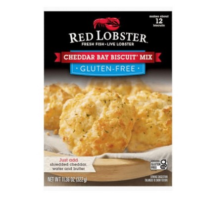 Red Lobster Gluten Free Cheddar Bay Biscuits Mix, 11.36oz (2 Boxes)