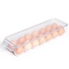 Lexi Home Clear Acrylic Egg Holder with Lid - Holds 14 Eggs - 3 of 4