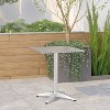 Emma and Oliver 23.5" Square Aluminum Indoor-Outdoor Table - 2 of 4
