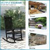 BestMassage Outdoor Rocking Chair Classic Wooden Patio Rocking Chair - 3 of 4