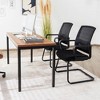 Tangkula Set of 12 Conference Chairs Mesh Reception Office Guest Chairs w/ Lumbar Support - image 4 of 4