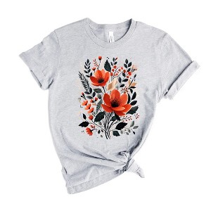 Simply Sage Market Women's Rustic Flowers Short Sleeve Graphic Tee - 1 of 2