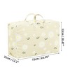 Unique Bargains Storage Bag with Zip for Clothes Bedding Blanket Storage Floral Pattern - 2 of 4