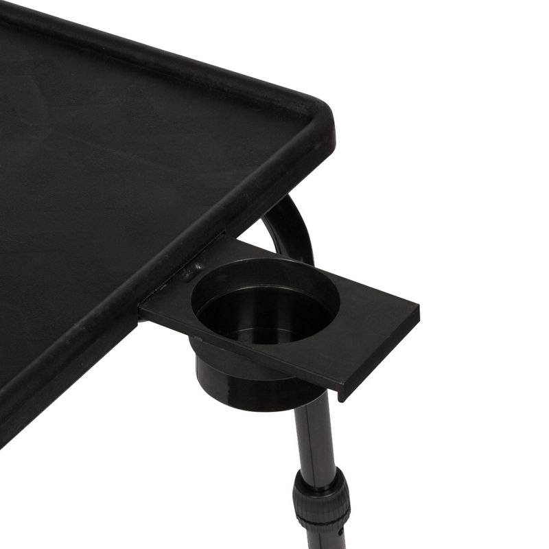 Table Mate Pro Folding Tray Table with Cup Holder and Electronic Device Holder, 3 of 4