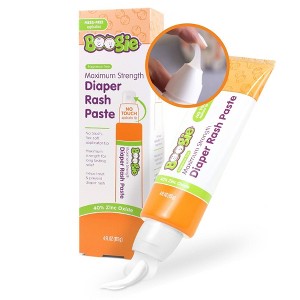 Boogie No Touch Maximum Strength Diaper Rash Cream with Spatula Applicator in Tube - 4oz - 1 of 4